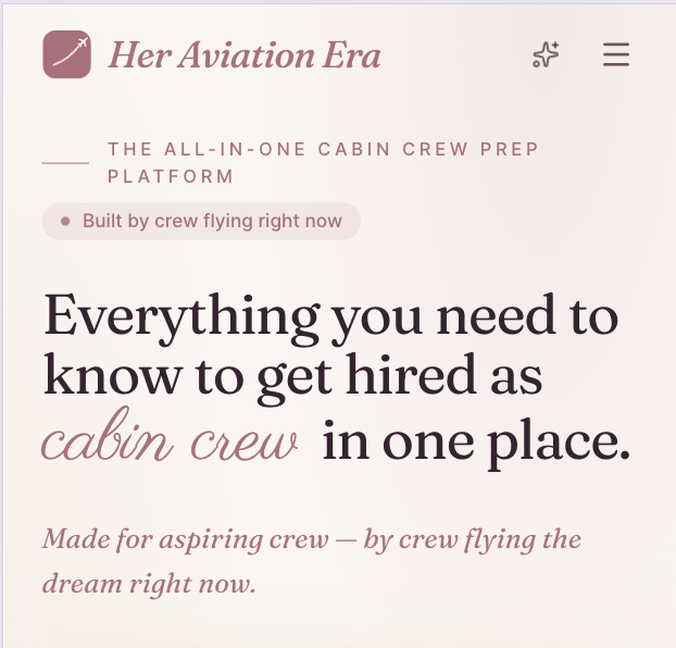 Her Aviation Era preview